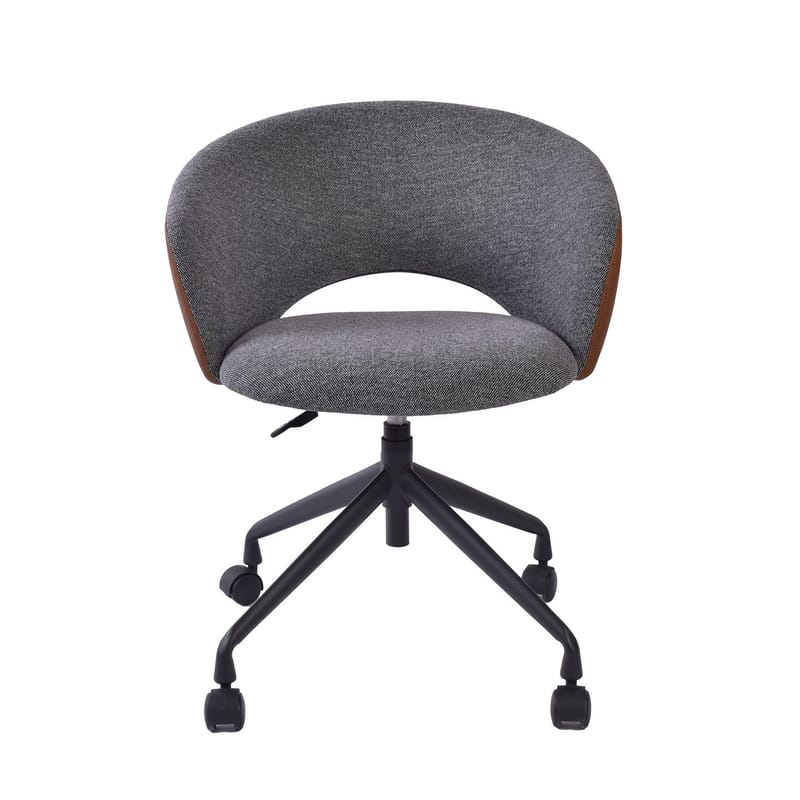 Kontorstol HOME4YOU Karina Med hjul, grå/lysebrun - grå/lys brun - Møbler - Stoler & lenestoler - Kontorstol & skrivebordsstol