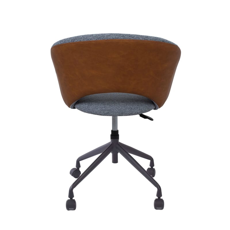 Kontorstol HOME4YOU Karina Med hjul, grå/lysebrun - grå/lys brun - Møbler - Stoler & lenestoler - Kontorstol & skrivebordsstol