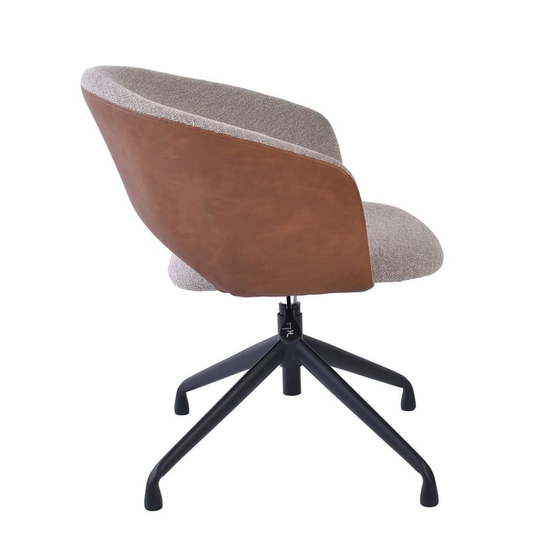 Kontorstol HOME4YOU Karina Uten hjul, beige/lysebrun - beige/lysebrun - Møbler - Stoler & lenestoler - Kontorstol & skrivebordsstol