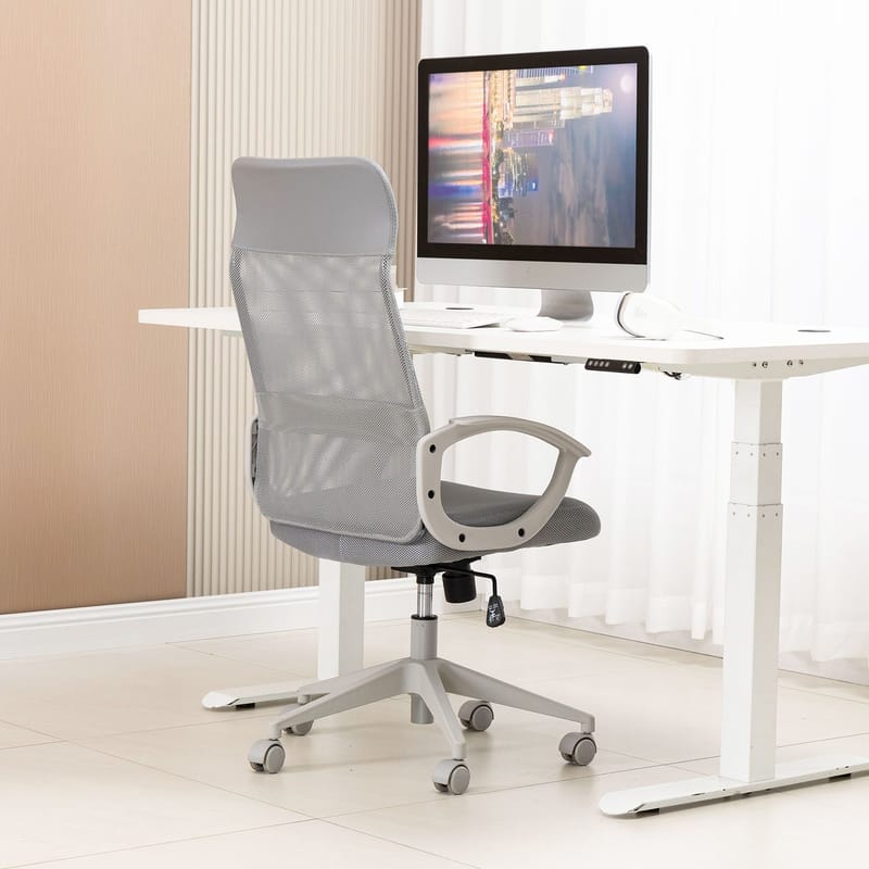 Kontorstol HOME4YOU Linus Grå - Grå - Møbler - Stoler & lenestoler - Kontorstol & skrivebordsstol