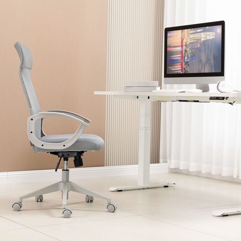 Kontorstol HOME4YOU Linus Grå - Grå - Møbler - Stoler & lenestoler - Kontorstol & skrivebordsstol