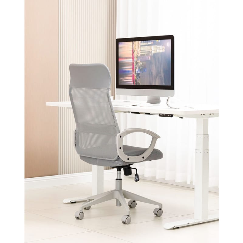 Kontorstol HOME4YOU Linus Grå - Grå - Møbler - Stoler & lenestoler - Kontorstol & skrivebordsstol