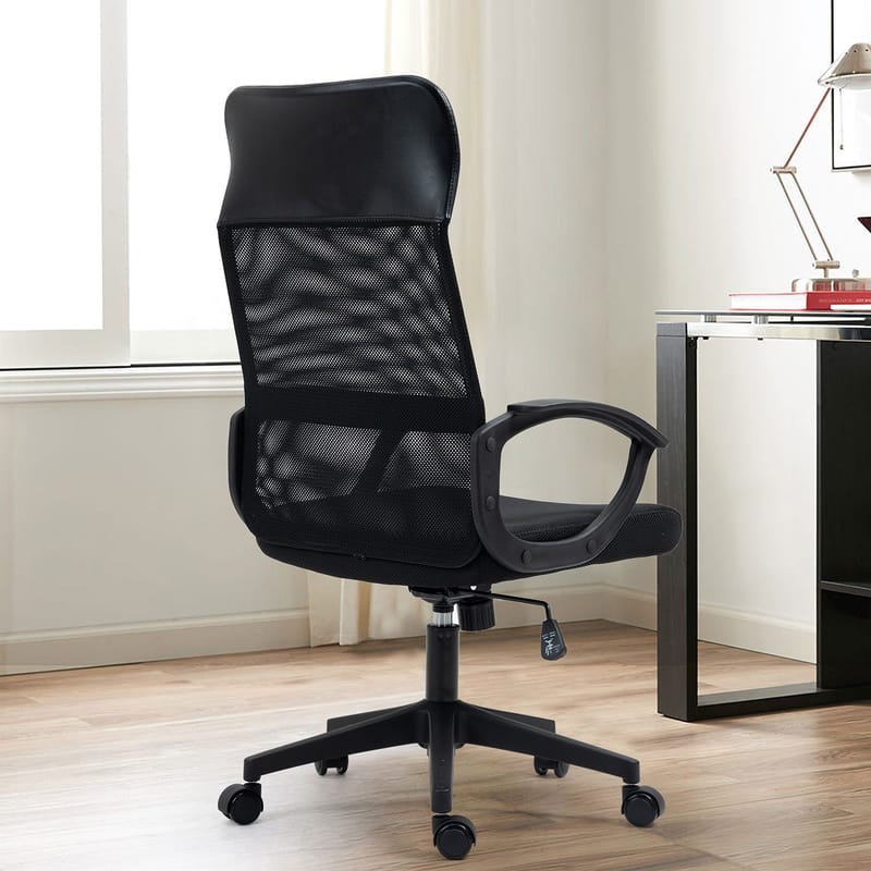 Kontorstol HOME4YOU Linus Svart - Svart - Møbler - Stoler & lenestoler - Kontorstol & skrivebordsstol