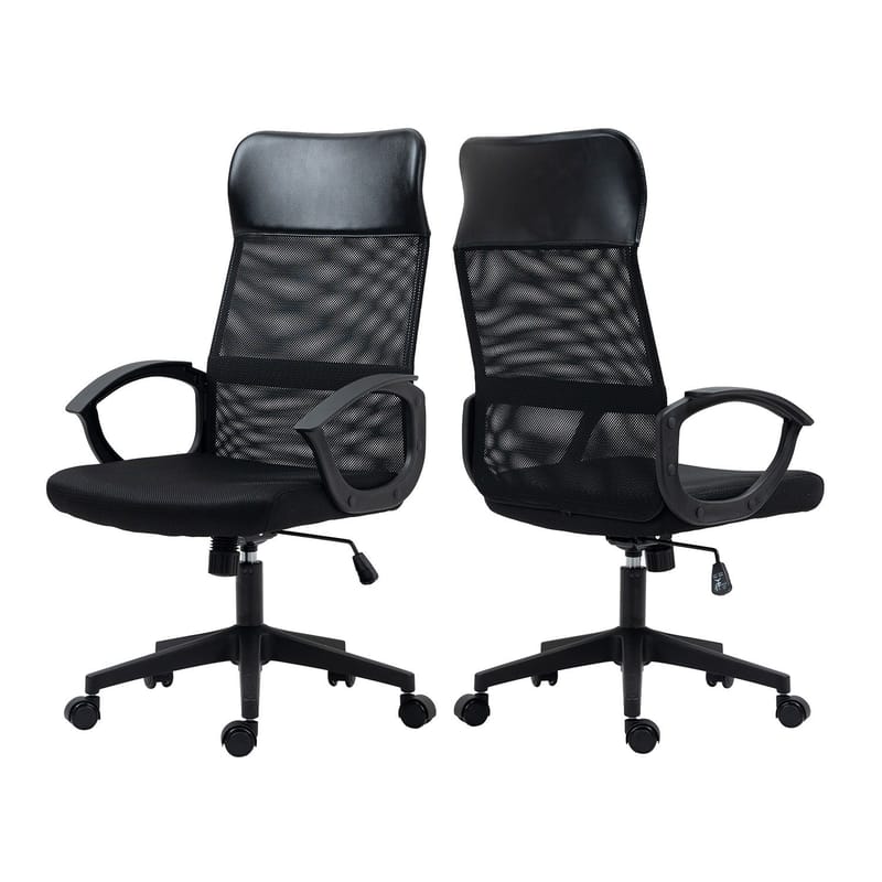 Kontorstol HOME4YOU Linus Svart - Svart - Møbler - Stoler & lenestoler - Kontorstol & skrivebordsstol