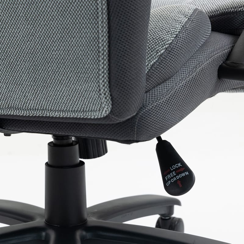 Kontorstol HOME4YOU Malone XXL Grå - Grå - Møbler - Stoler & lenestoler - Kontorstol & skrivebordsstol