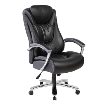 Kontorstol HOME4YOU Merlin xxl svart - svart - Møbler - Stoler & lenestoler - Kontorstol & skrivebordsstol
