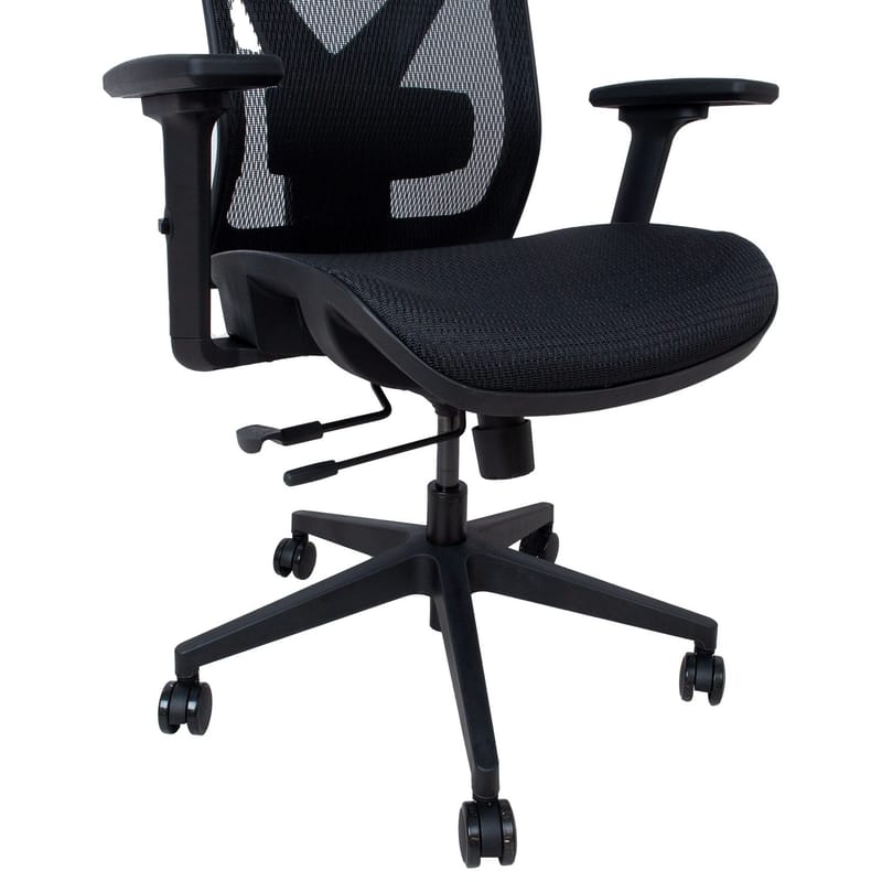 Kontorstol HOME4YOU Mike Svart mesh - Svart - Møbler - Stoler & lenestoler - Kontorstol & skrivebordsstol