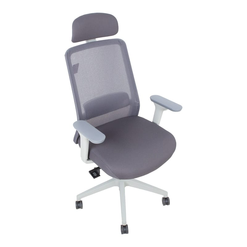 Kontorstol HOME4YOU Santo Grått meshstoff - Grå - Møbler - Stoler & lenestoler - Kontorstol & skrivebordsstol