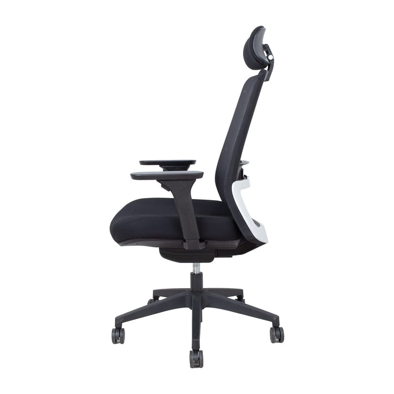 Kontorstol HOME4YOU Santo Svart meshstoff - Svart - Møbler - Stoler & lenestoler - Kontorstol & skrivebordsstol