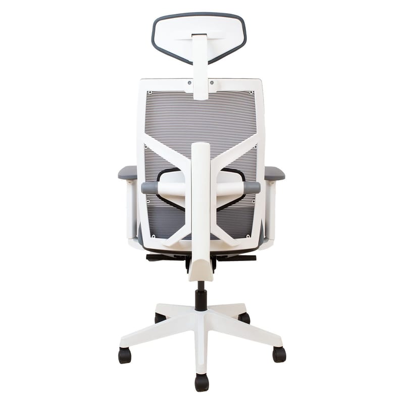 Kontorstol HOME4YOU Tune Grå med hvit ramme - Grå med hvit ramme - Møbler - Stoler & lenestoler - Kontorstol & skrivebordsstol