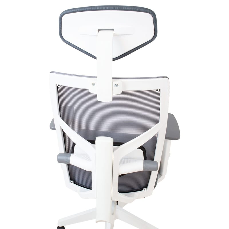 Kontorstol HOME4YOU Tune Grå med hvit ramme - Grå med hvit ramme - Møbler - Stoler & lenestoler - Kontorstol & skrivebordsstol