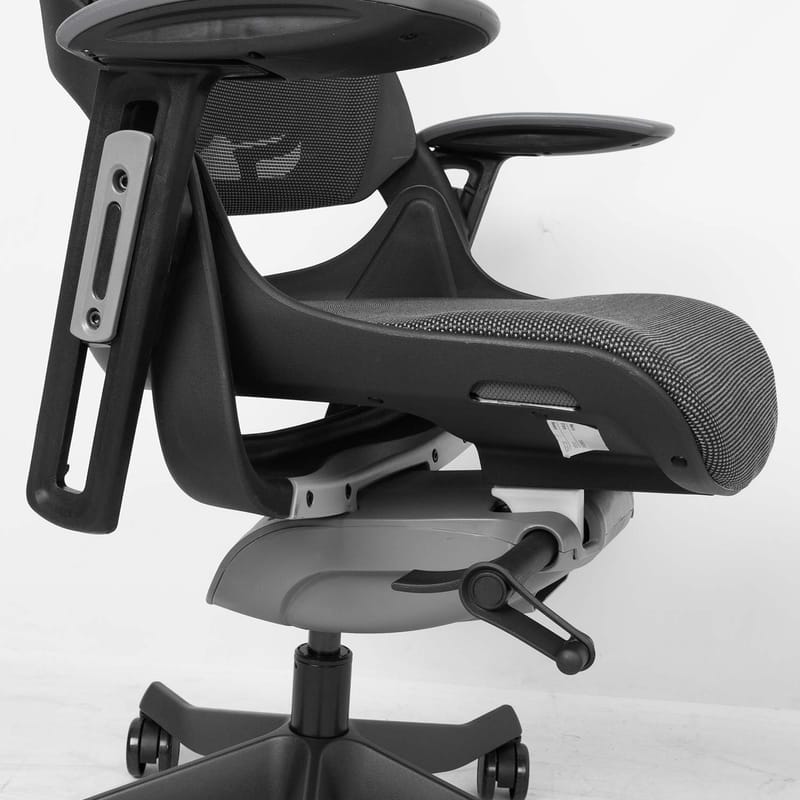 Kontorstol HOME4YOU Wau med bred ryggstøtte grå - grå - Møbler - Stoler & lenestoler - Kontorstol & skrivebordsstol