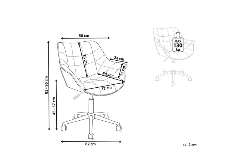 Kontorstol Labelle Grønn - Grønn - Møbler - Stoler & lenestoler - Kontorstol & skrivebordsstol