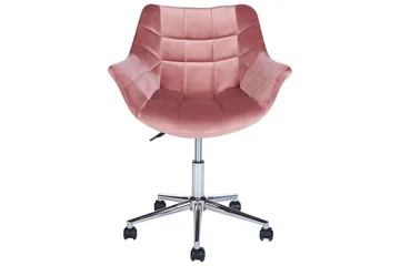 Kontorstol Labelle Rosa - Rosa - Møbler - Stoler & lenestoler - Kontorstol & skrivebordsstol