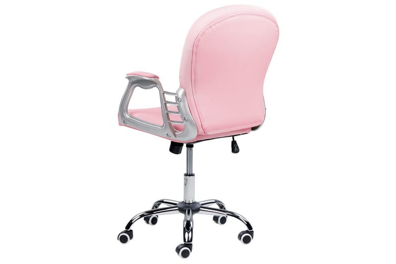 Kontorstol med krystaller Princess Rosa/svart/sølv - Rosa/svart/sølv - Møbler - Stoler & lenestoler - Kontorstol & skrivebordsstol