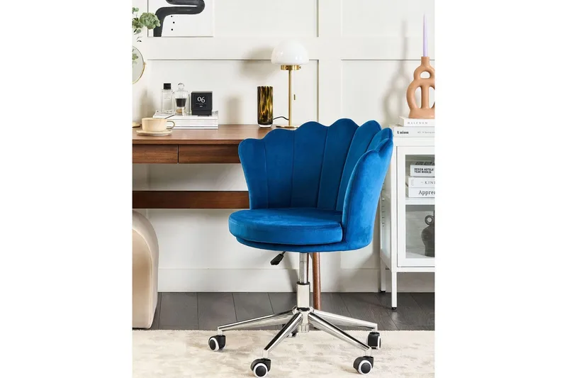 Kontorstol Monticello Blå/Svart/Sølv - Blå/Svart/Sølv - Møbler - Stoler & lenestoler - Kontorstol & skrivebordsstol