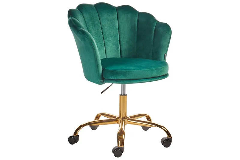 Kontorstol Monticello Grønn/gull/svart, Grønn/gull/svart