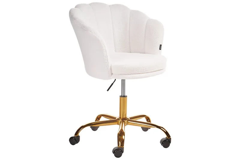 Kontorstol Monticello Hvitt/gull/svart - Hvitt/gull/svart - Møbler - Stoler & lenestoler - Kontorstol & skrivebordsstol