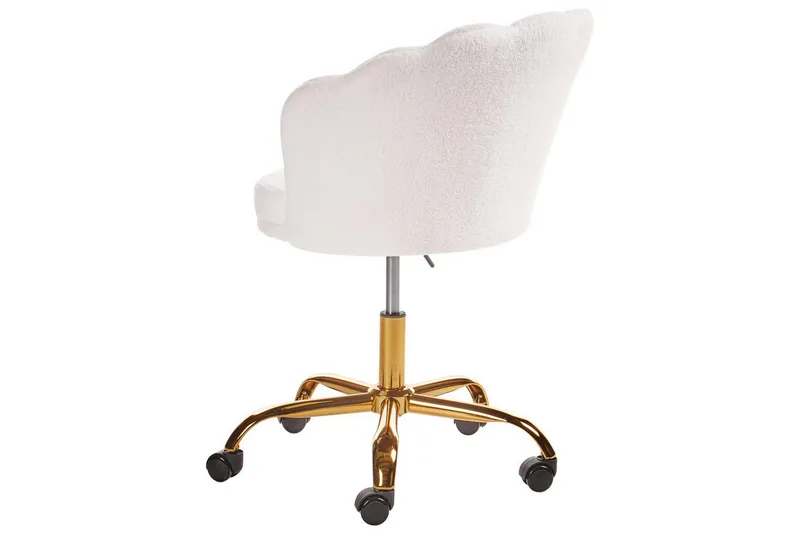 Kontorstol Monticello Hvitt/gull/svart - Hvitt/gull/svart - Møbler - Stoler & lenestoler - Kontorstol & skrivebordsstol