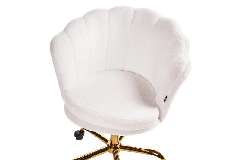 Kontorstol Monticello Hvitt/gull/svart - Hvitt/gull/svart - Møbler - Stoler & lenestoler - Kontorstol & skrivebordsstol