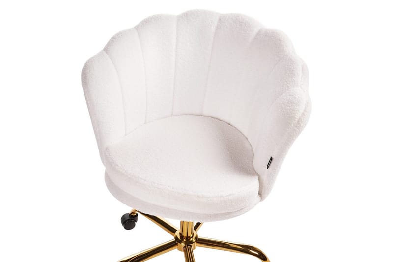 Kontorstol Monticello Hvitt/gull/svart - Hvitt/gull/svart - Møbler - Stoler & lenestoler - Kontorstol & skrivebordsstol