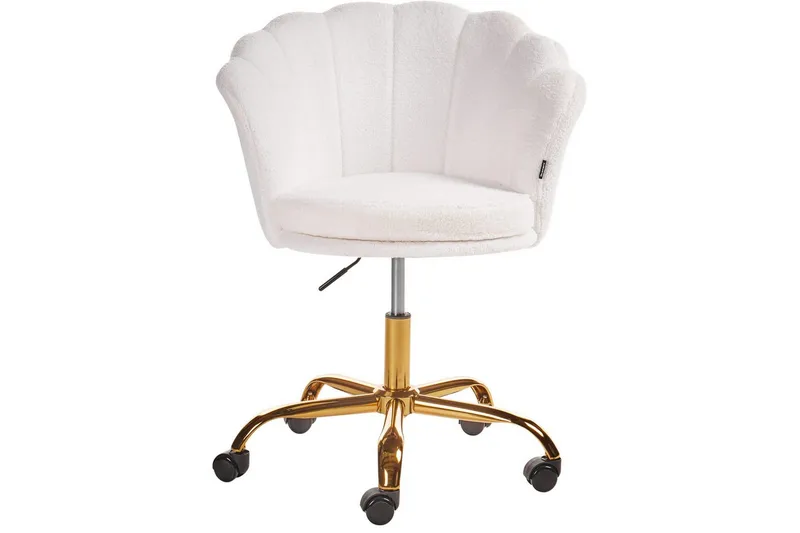 Kontorstol Monticello Hvitt/gull/svart - Hvitt/gull/svart - Møbler - Stoler & lenestoler - Kontorstol & skrivebordsstol