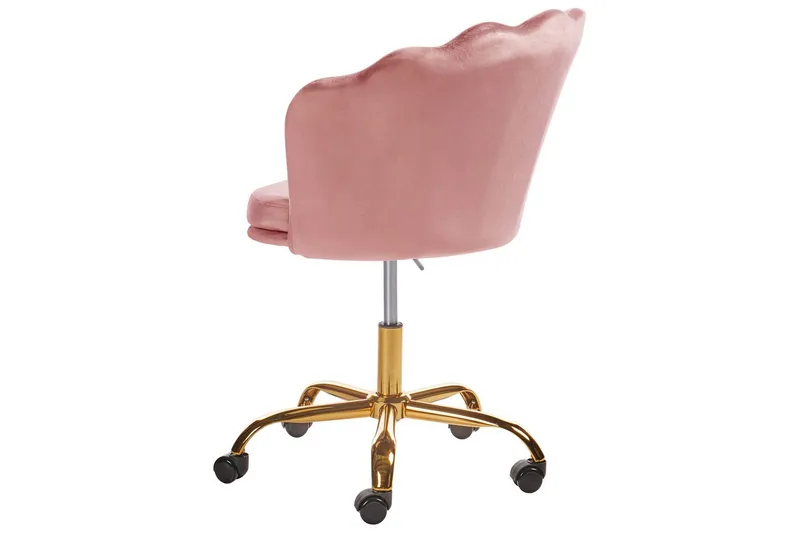 Kontorstol Monticello Rosa/gull/svart - Rosa/gull/svart - Møbler - Stoler & lenestoler - Kontorstol & skrivebordsstol