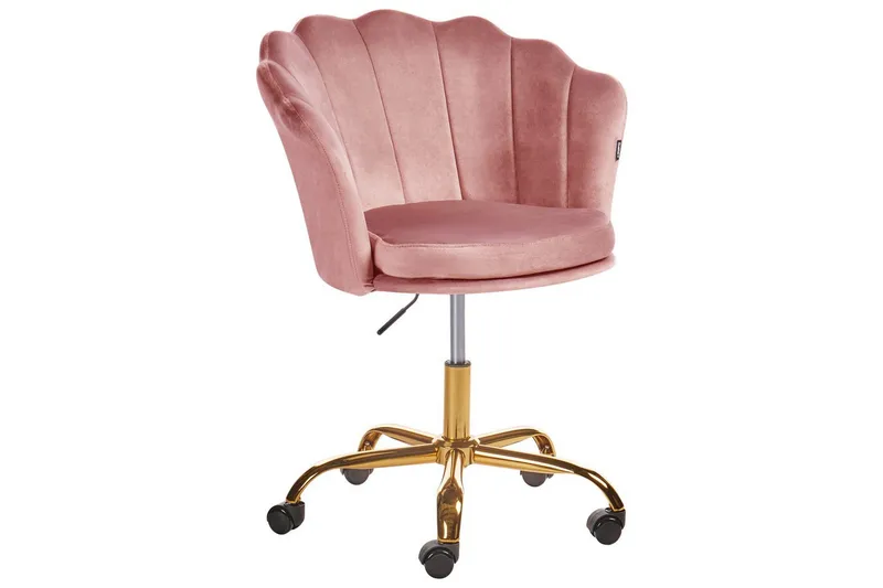 Kontorstol Monticello Rosa/gull/svart - Rosa/gull/svart - Møbler - Stoler & lenestoler - Kontorstol & skrivebordsstol