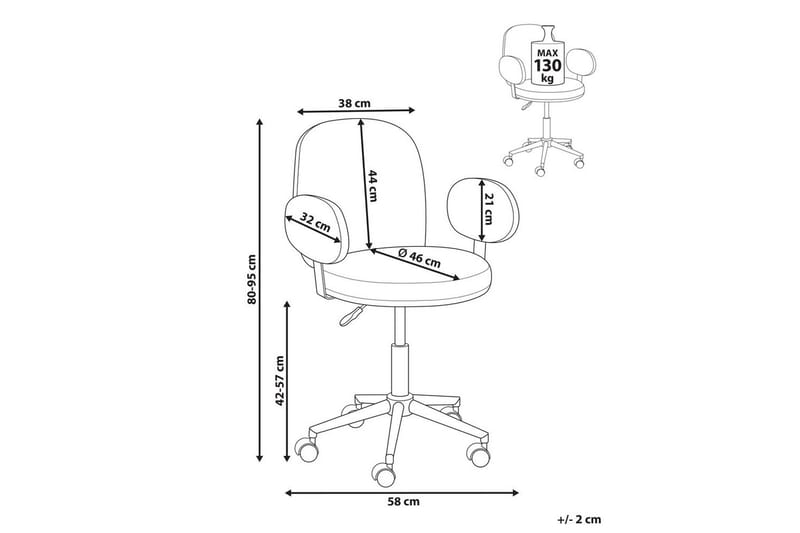 Kontorstol Moraga Grønn/svart - Grønn/svart - Møbler - Stoler & lenestoler - Kontorstol & skrivebordsstol