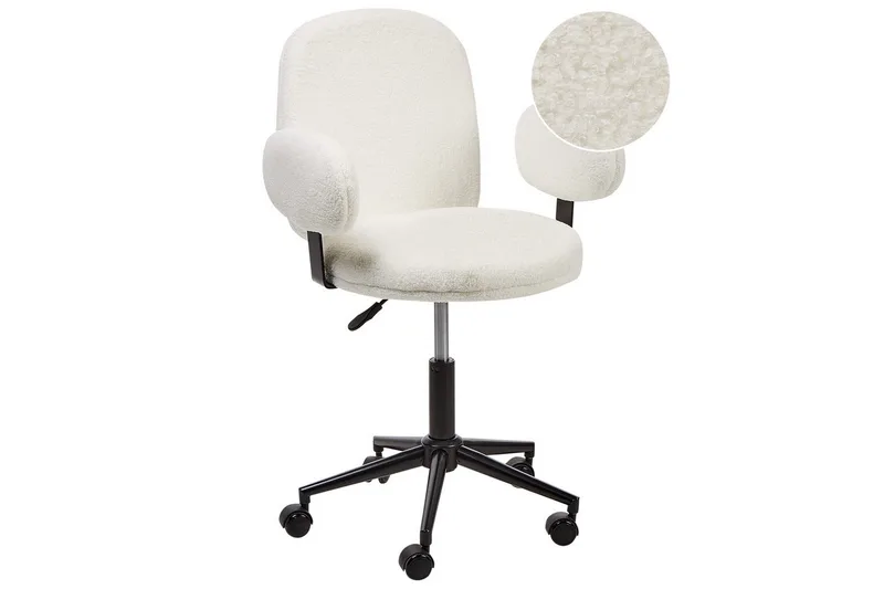 Kontorstol Moraga Hvit/Svart, Hvit/Svart