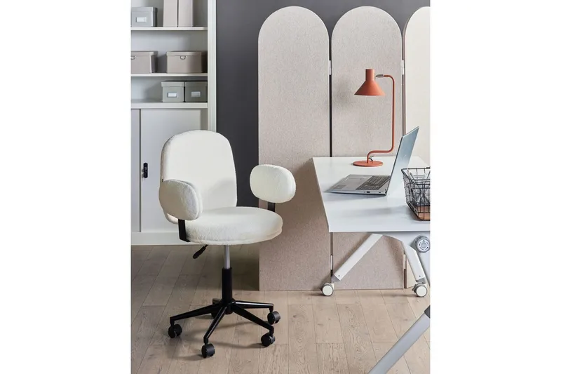 Kontorstol Moraga Hvit/Svart - Hvit/Svart - Møbler - Stoler & lenestoler - Kontorstol & skrivebordsstol