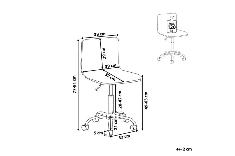 Kontorstol Orlando Svart - Svart - Møbler - Stoler & lenestoler - Kontorstol & skrivebordsstol