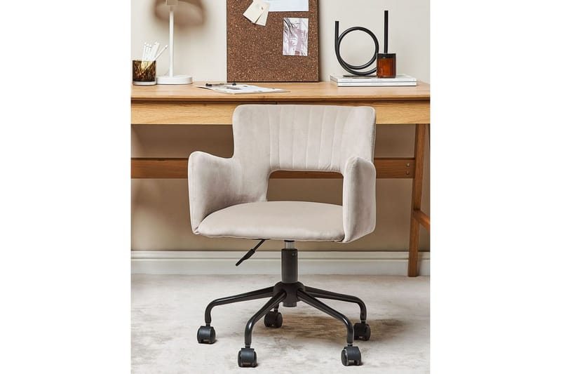 Kontorstol Sanilac Beige/Grå/Svart - Beige/Grå/Svart - Møbler - Stoler & lenestoler - Kontorstol & skrivebordsstol