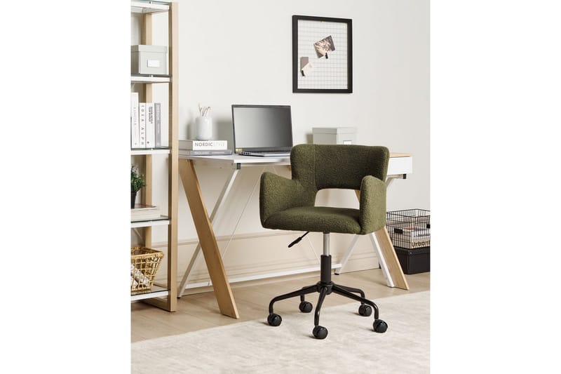 Kontorstol Sanilac Grønn/svart - Grønn/svart - Møbler - Stoler & lenestoler - Kontorstol & skrivebordsstol