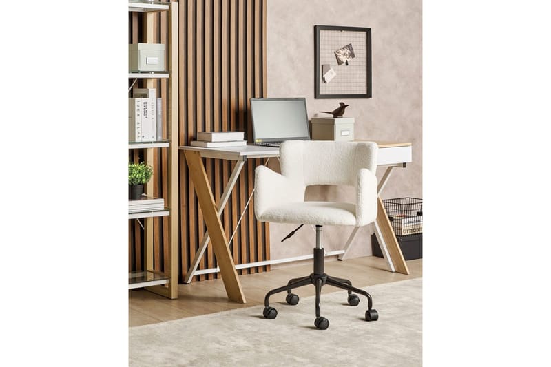 Kontorstol Sanilac Hvit/Svart - Hvit/Svart - Møbler - Stoler & lenestoler - Kontorstol & skrivebordsstol