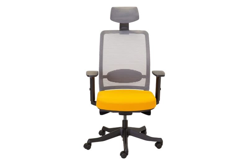 Anggun Kontorstol - Gul/Grå - Møbler - Stoler & lenestoler - Kontorstol & skrivebordsstol