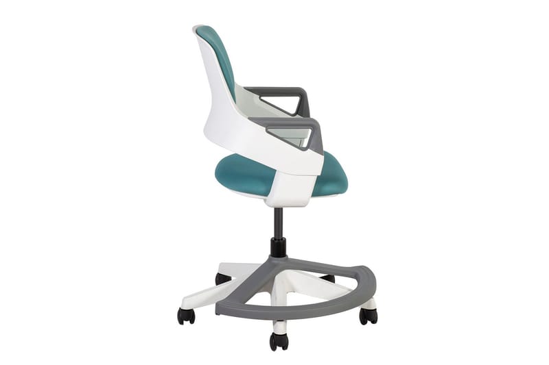 Barnestol ROOKEE i 4-14 år 64x64xH76-93 blå / hvit - Møbler - Barnemøbler - Barnestol - Skrivebordstol barn