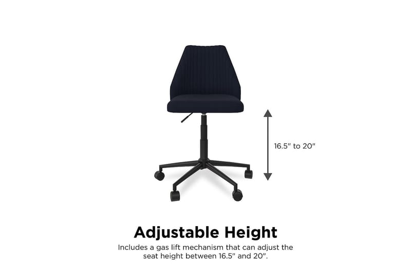 Brittany Kontorstol Marineblå - Novogratz - Møbler - Stoler & lenestoler - Kontorstol & skrivebordsstol