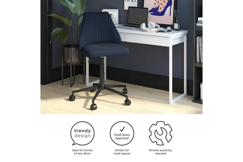 Brittany Kontorstol Marineblå - Novogratz - Møbler - Stoler & lenestoler - Kontorstol & skrivebordsstol