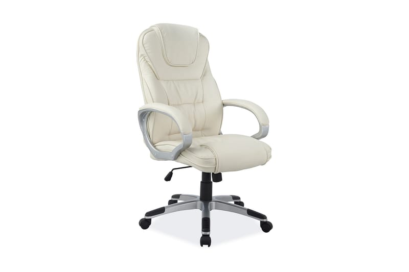 Delafield Kontorstol Justerbar - Kunstlær/Beige - Møbler - Stoler & lenestoler - Kontorstol & skrivebordsstol
