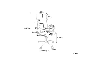 Design Kontorstol - Hvit - Møbler - Stoler & lenestoler - Kontorstol & skrivebordsstol