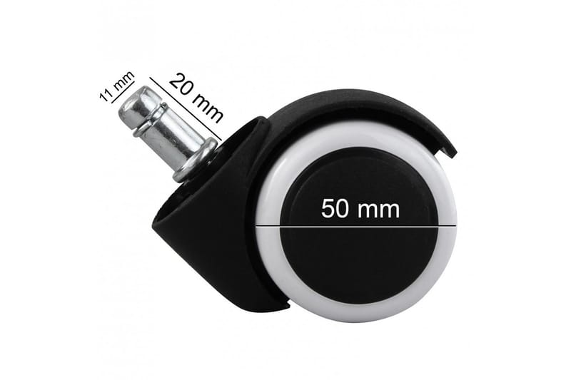 Galten Hjul for Skrivebordsstol 5-pk - Svart - Møbler - Stoler & lenestoler - Kontorstol & skrivebordsstol