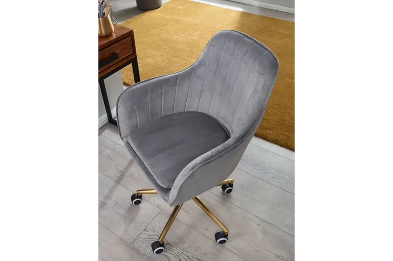 Hubdam kontorstol - Grå/Sølv - Møbler - Stoler & lenestoler - Kontorstol & skrivebordsstol