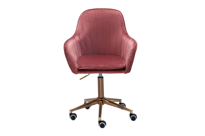 Hubdam kontorstol - Rosa/Gull - Møbler - Stoler & lenestoler - Kontorstol & skrivebordsstol