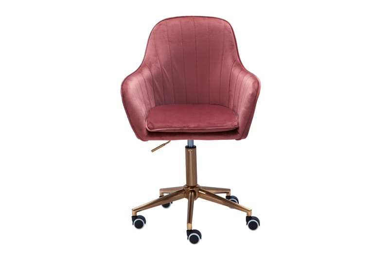 Hubdam kontorstol - Rosa/Gull - Møbler - Stoler & lenestoler - Kontorstol & skrivebordsstol