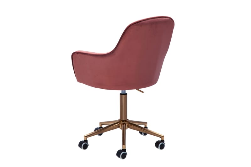 Hubdam kontorstol - Rosa/Gull - Møbler - Stoler & lenestoler - Kontorstol & skrivebordsstol