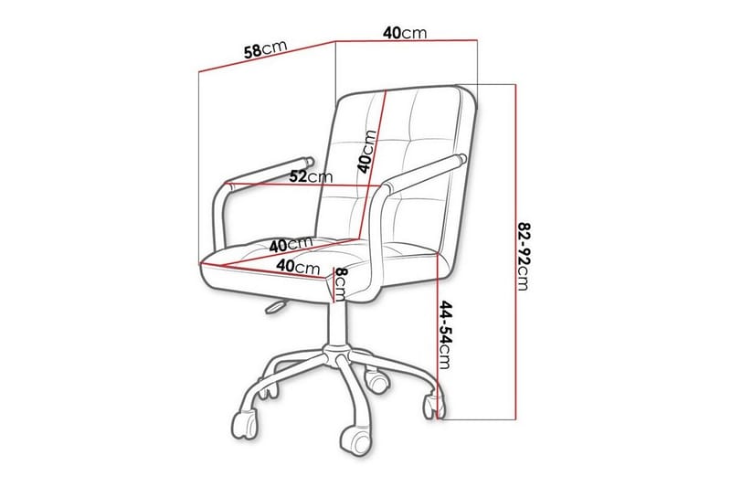 Kintore Kontorsstol Black - Møbler - Stoler & lenestoler - Kontorstol & skrivebordsstol