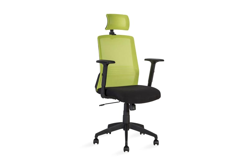 Kontorstol BRAVO 62x53xH107-1145cm svart/grønn - Kontorstol & skrivebordsstol
