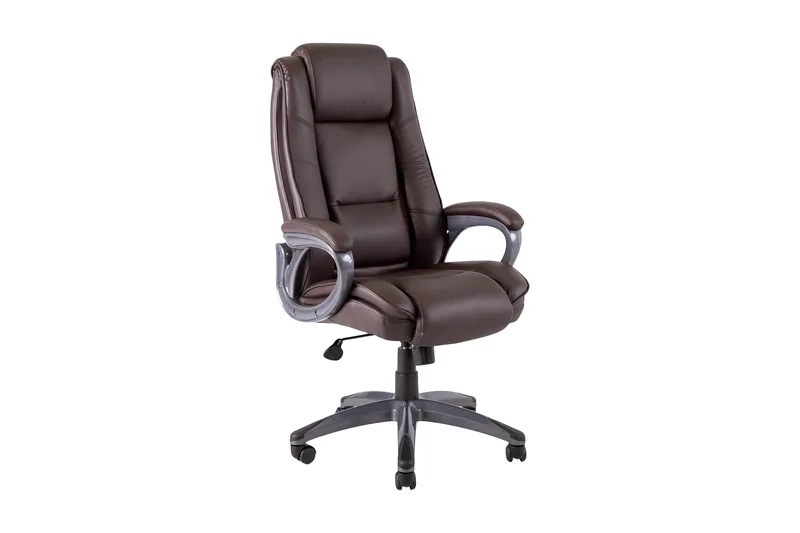 Kontorstol CALVIN 81x65xH114-1215cm brun, undefined