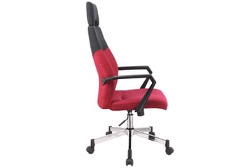 Kontorstol DOMINIC 58x59xH1135-121 rød / svart - Møbler - Stoler & lenestoler - Kontorstol & skrivebordsstol